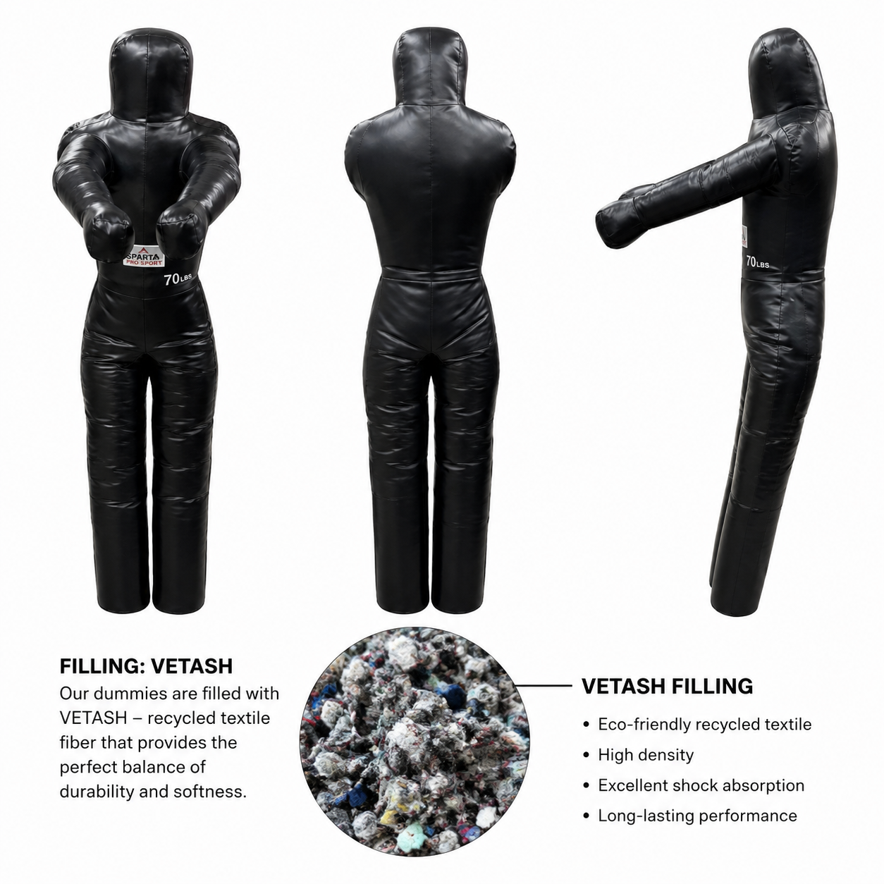 Sparta Pro 70 LB Grappling & Throwing Dummy